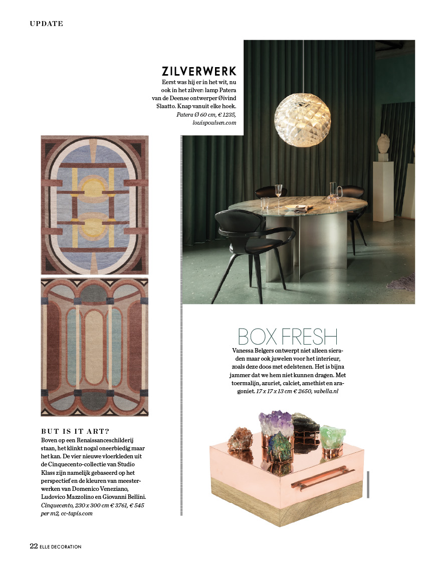 Vanessa Belgers Design in de Elle Decoration