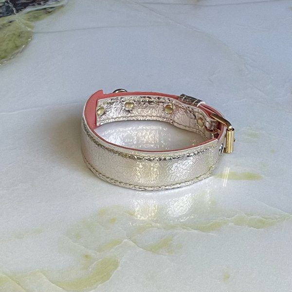 Honden halsband zilver Va Bella